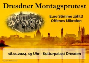 Read more about the article Dresdener Montagsprotest 18. November