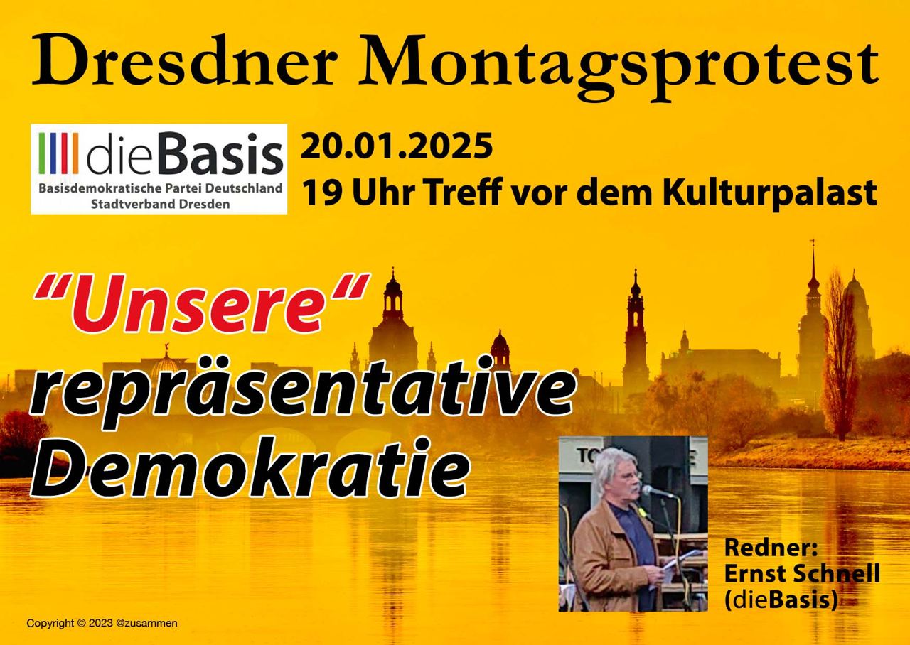 You are currently viewing Dresdener Montagsprotest 20. Januar 25