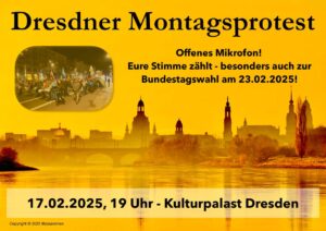 Read more about the article Dresdener Montagsprotest 17. Februar 25