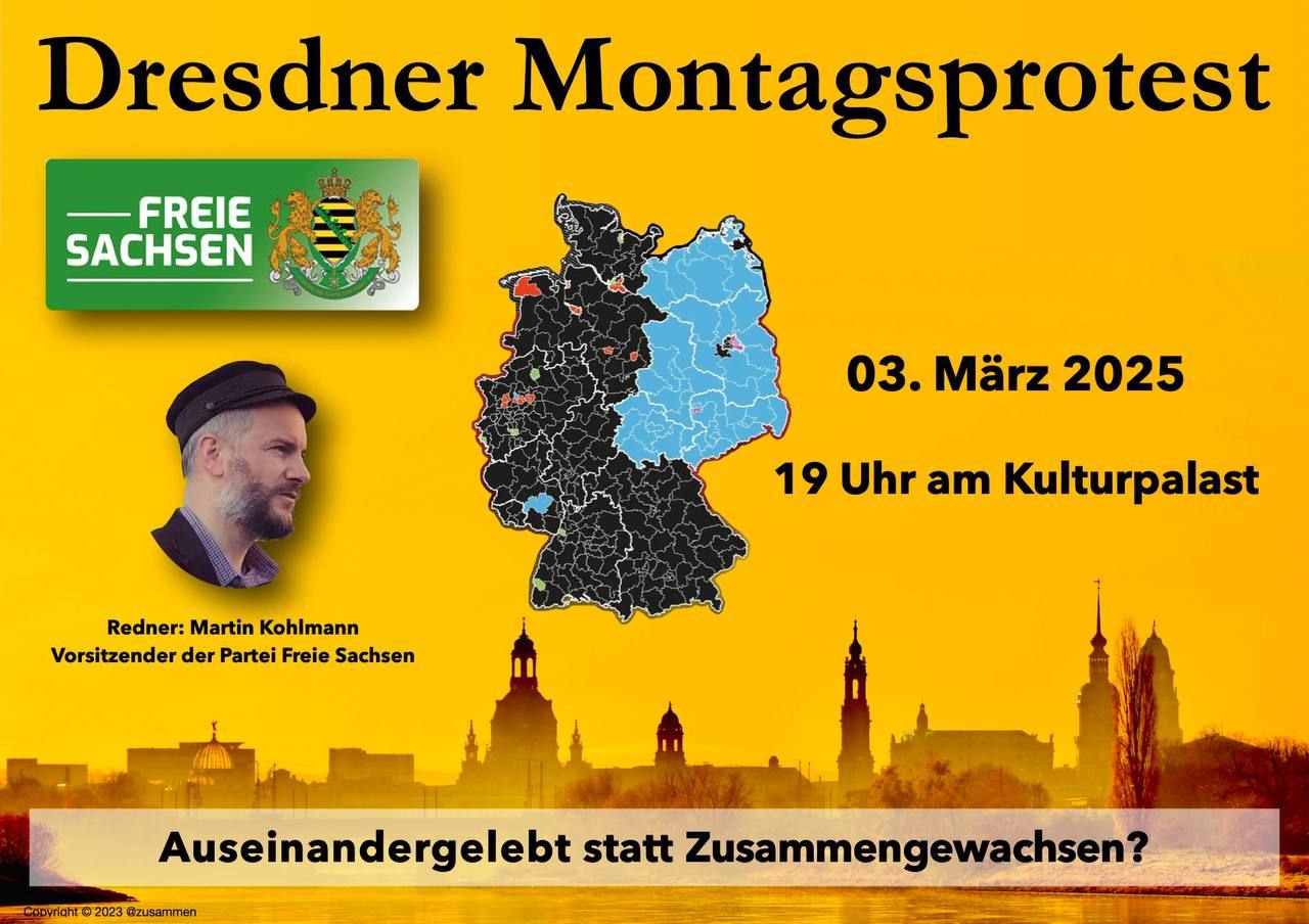 Read more about the article Dresdener Montagsprotest 3. März 25